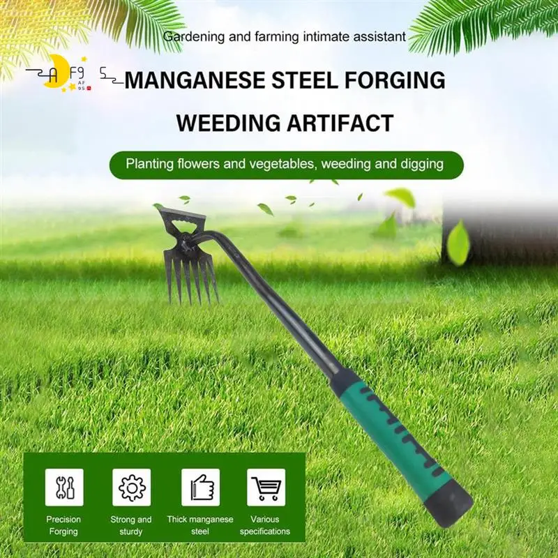 

AF95-Garden Weeding Teeth, Remover Tool, Hand Uprooting Weeder Tool, Multi-Purpose Puller, Puller Tool With Forgeds Steel