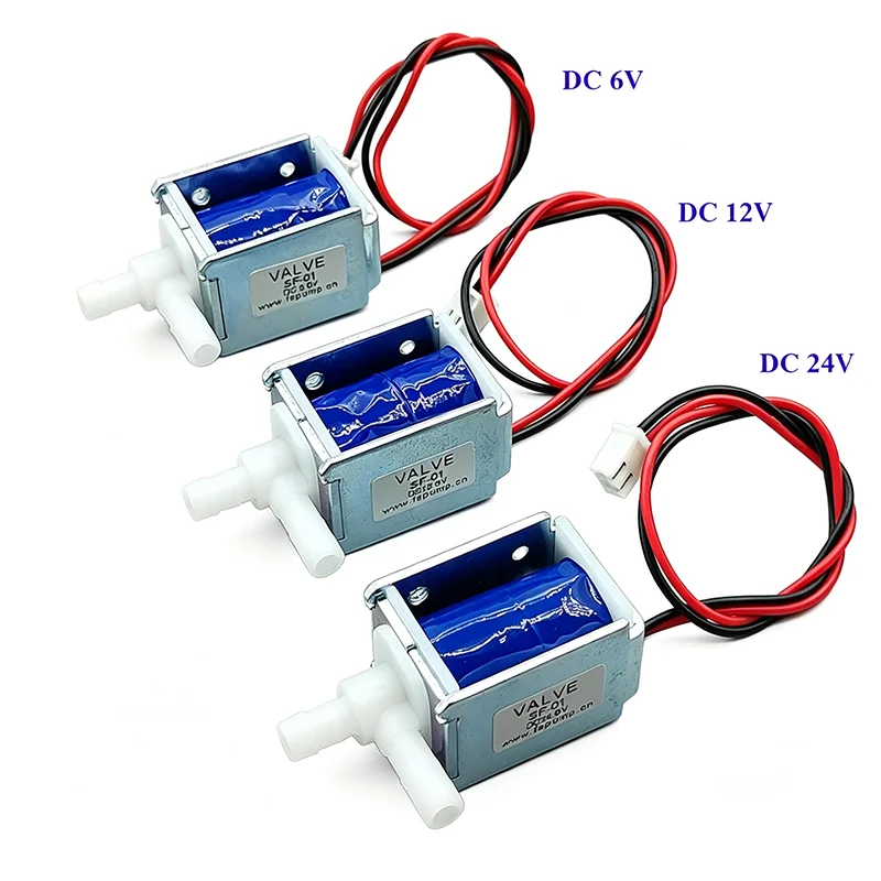 DC 6V 12V 24V Small Mini Electric Solenoid Valve Normally Closed N/C Micro Water Flow Control Valve Flower Watering Valve