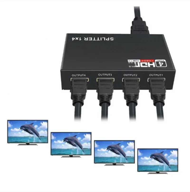 

HDMI Switcher 1X4 1 In 4 Out HDMI Splitter Amplifier Hub Repeater 1X2 1 In 2 Out Switch Suppor HDCP 1080P 4Kx2K 3D HDTV PS4 Xbox