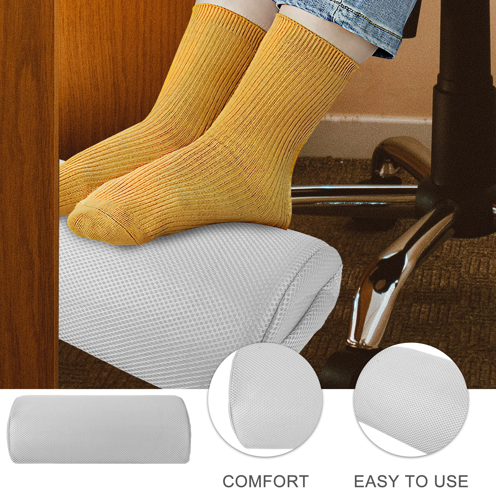

Ergonomic Leg Support For Back Pain Relief Lumbar Cushion Under Knee Wedge Pillow Memory Foam Bed Waist Rest Bolster Pillow For
