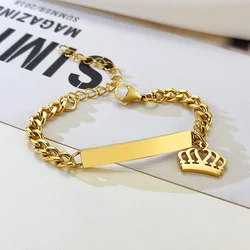 Custom Personalize Cute Name Bracelet, Anti Allergy Stainless Steel Chain Length Adjustable, Special Gifts to Girls Boys