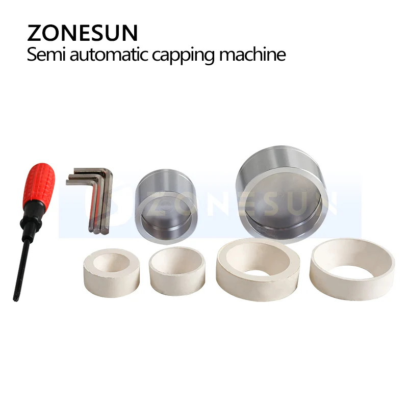 ZONESUN Semi atuo New Desktop Electric Cream Bottle Capping Machine Screw Capper Glass Plastic Bottle Cap Sealing Machine