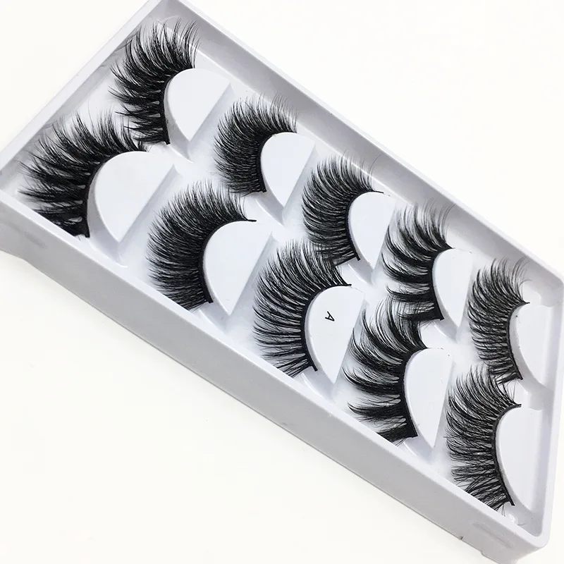 5 Pairs Mink Eyelashes 5D Mink Lashes Fake Eyelashes Natural 5d False Lashes cilios faux mink lashes faux cils