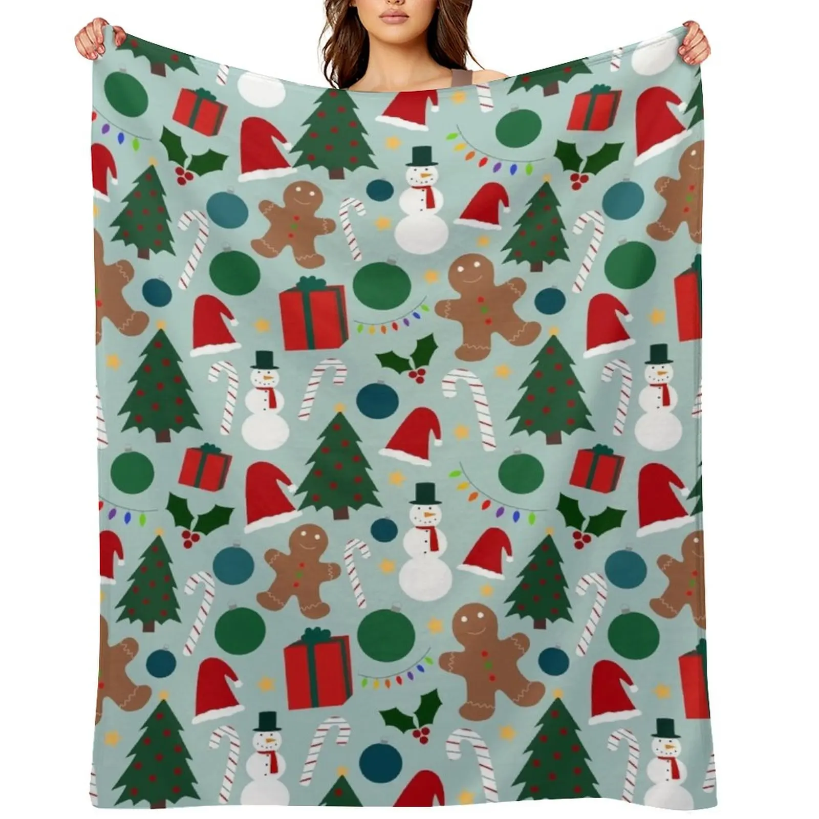 

Holiday Pattern Throw Blanket Thermal Bed Fashionable blankets ands Winter beds Blankets