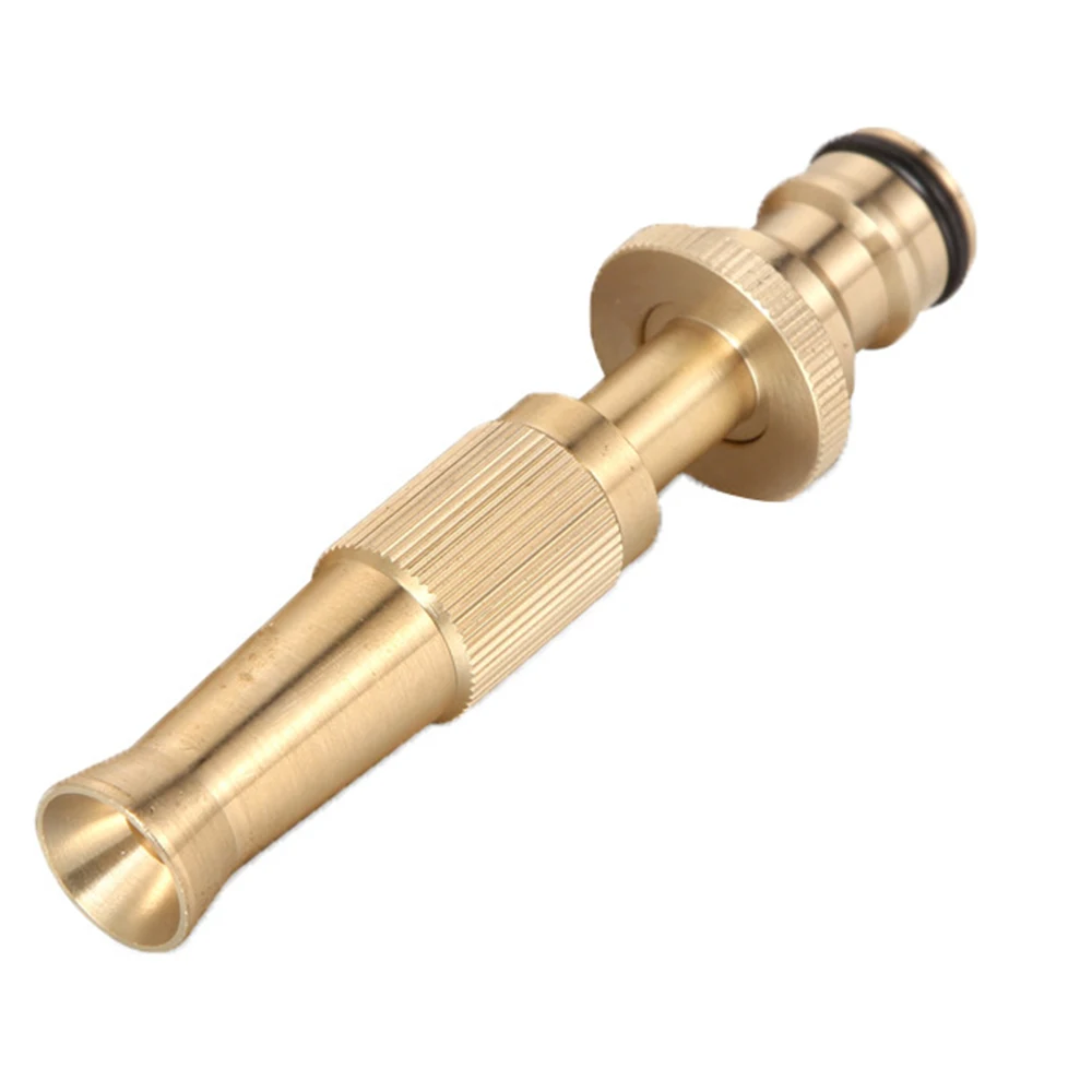 Brass High Pressure Sprinkler Adjustable Gardening Irrigation Spray Gun Quick Connector Water Gun Garden Tool Nozzle Car Wash