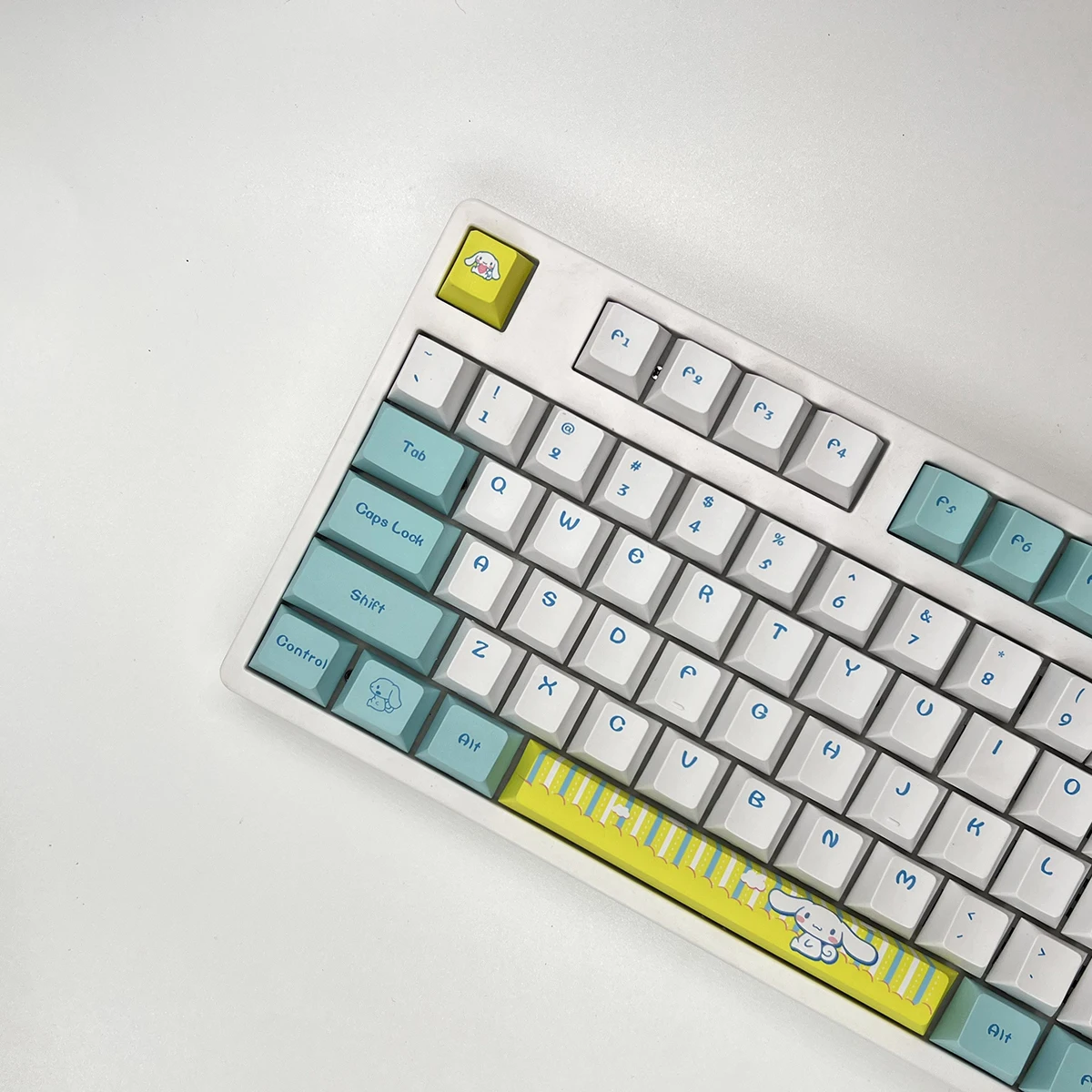 108 Keys babyCinnamoroll theme Cherry Profile DYE-SUB Personalized PBT Keycap For Cherry MX Switch Mechanical Keyboard