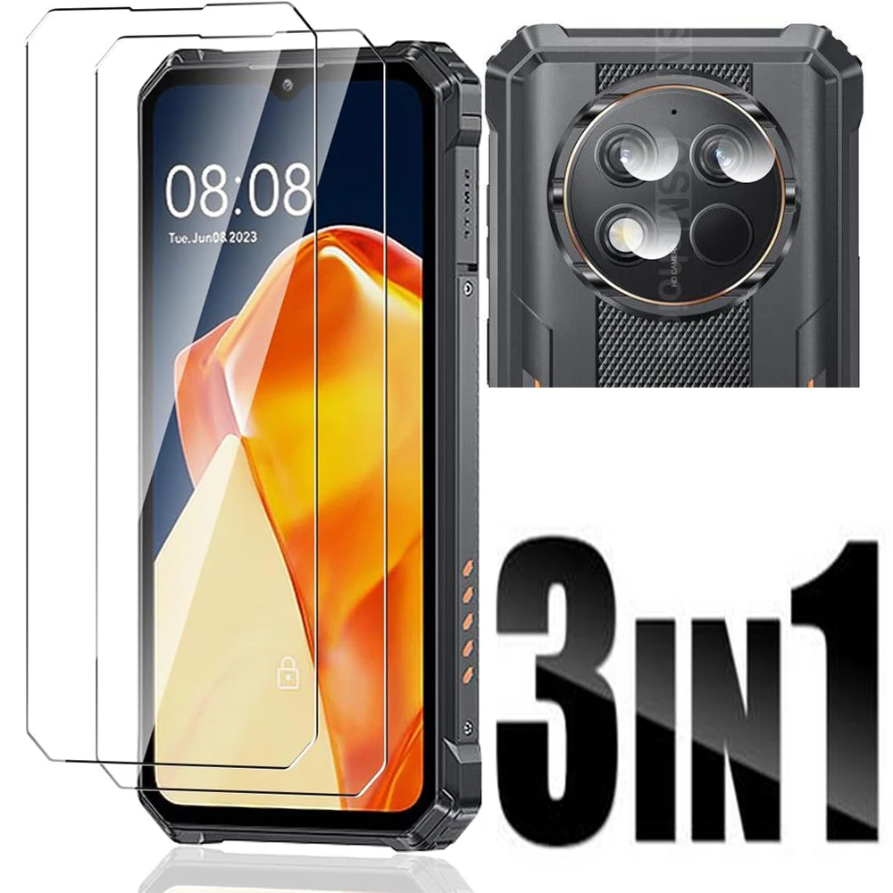 Oukitel WP28 WP28 S G1 용 2.5D 9H 강화 유리 Oukitel G1 소프트 카메라 렌즈 보호대 용 6.52 \