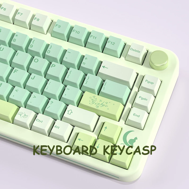 

143 Keys Ginkgo Theme Keycaps for Mechanical Keyboard Custom Cherry Profile Keycaps DIY Sublimation Key caps