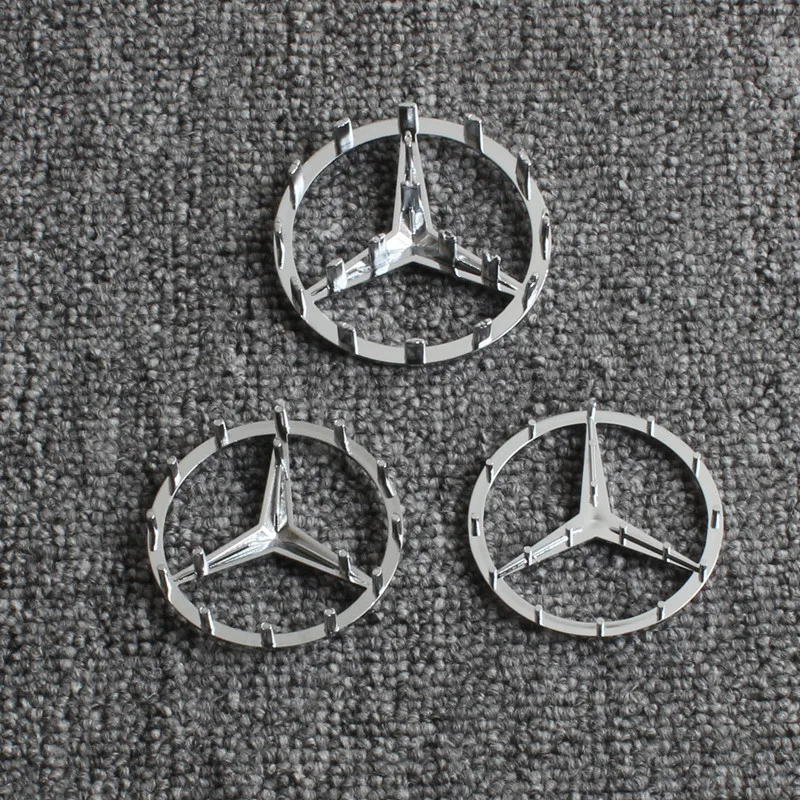 Top Quality 52mm 57mm Steering Wheel Center Badge Star Logo Car Emblem with 18 Pins for Mercedes Benz C CLA CLS GLC GLE GLS E