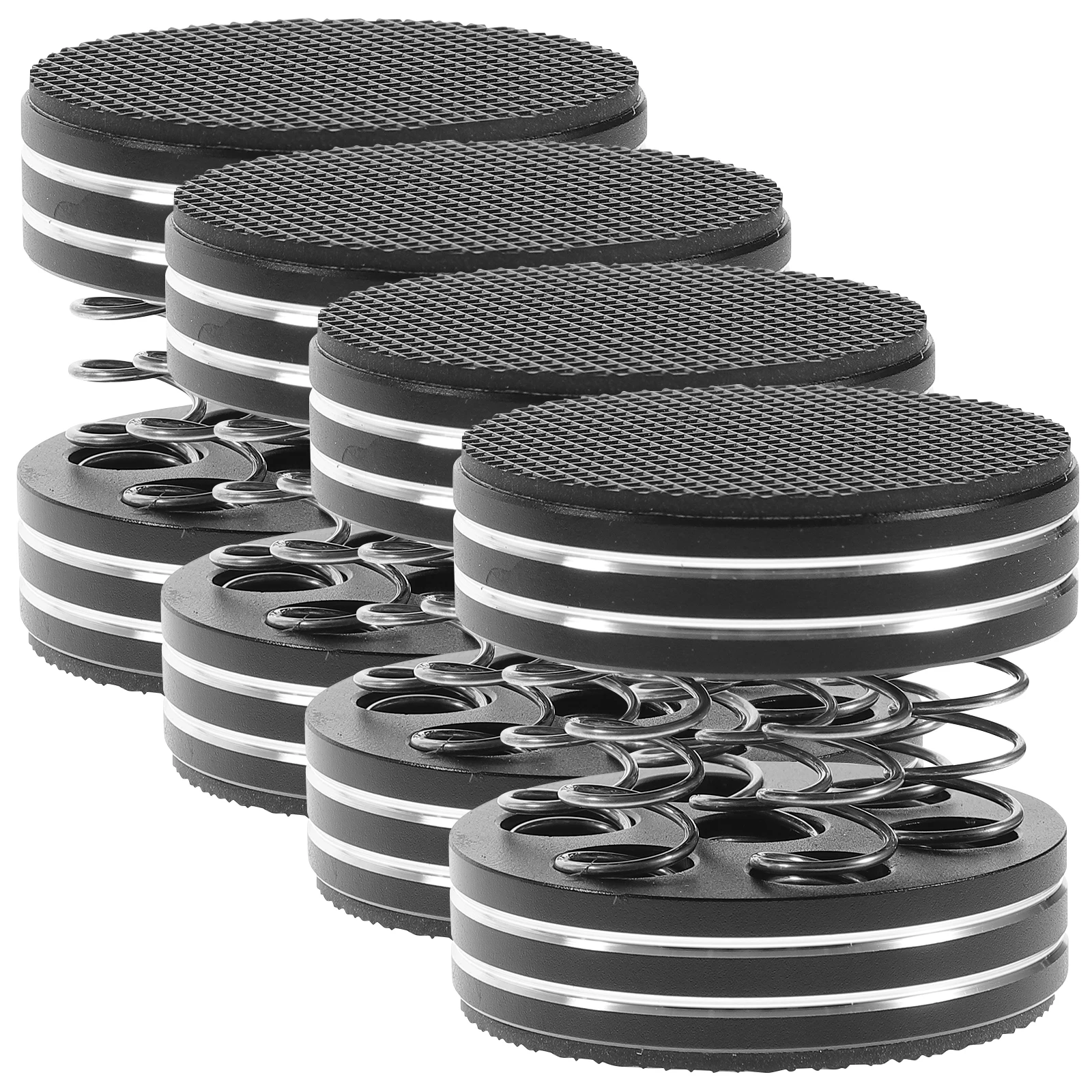 

4pcs Isolation Feet Aluminum Alloy Base Spring Pads Subwoofer St Vibration Subwoofer St Absorber Floor Protector