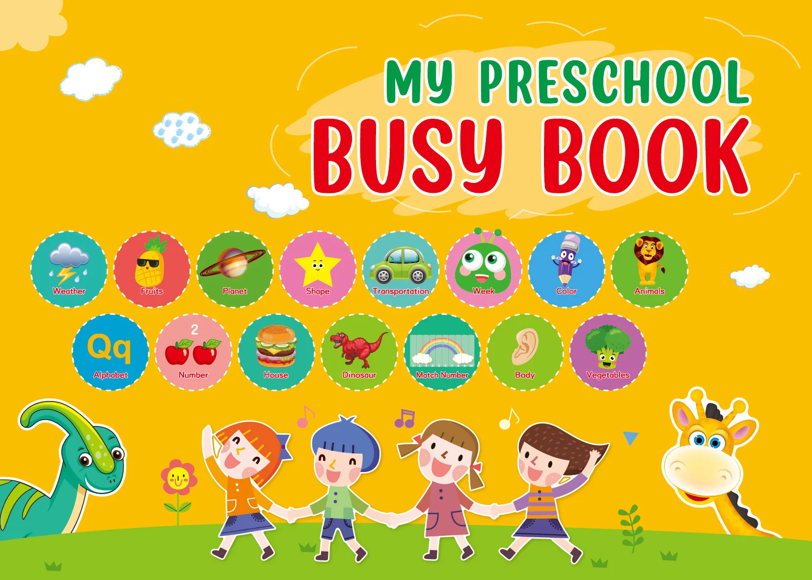 

2022 Cross-border Quiet Book Kids BusyBook Magic Stickers Repeated Sticker Books Children's Early Education Flip Books