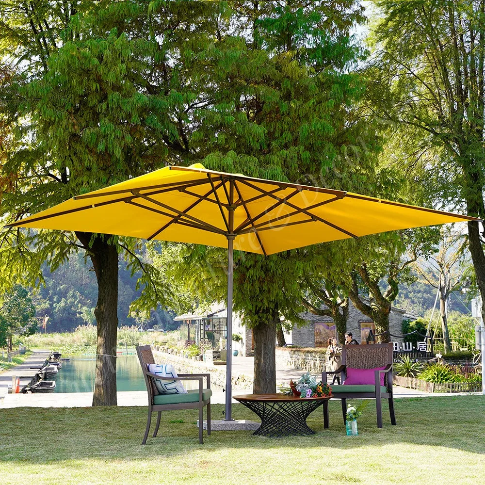 MIA Garden Restaurant Outdoor Ultimate Sun Umbrella Patio Parasol Hotel Poolside Scalloped Umbrella