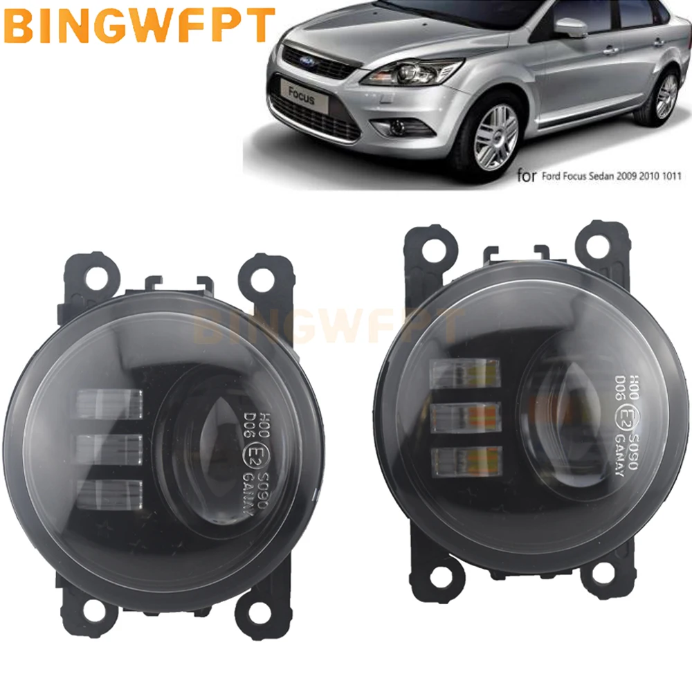 New Upgrade 2PCS Car Front Bumper Fog Light Fog Lamp For Ford Focus 2 MK2 2009 2010 2011 Fog Lights Fog Lamps