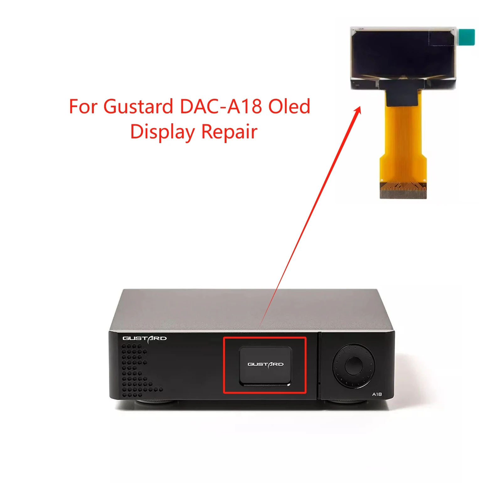 New Oled Display for Gustard DAC-A18 Screen Repair