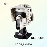 471pcs Star Battle Scout Trooper Helmet Space Wars Model Assemble Puzzle Action Figures Toys Holiday Birthday Gift
