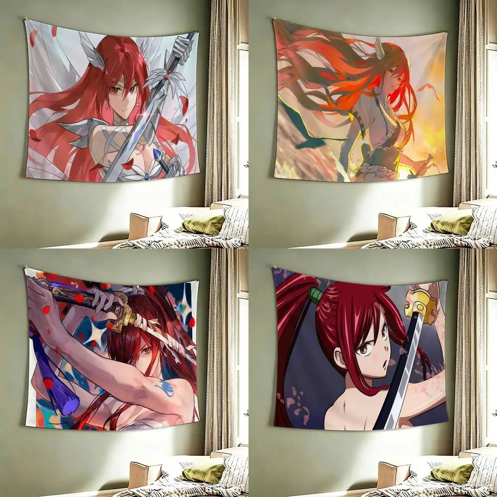 

Manga Erza Scarlet Fairy Tail flag Best Price Decoration Outdoor Picnic Party Art Hanging Party