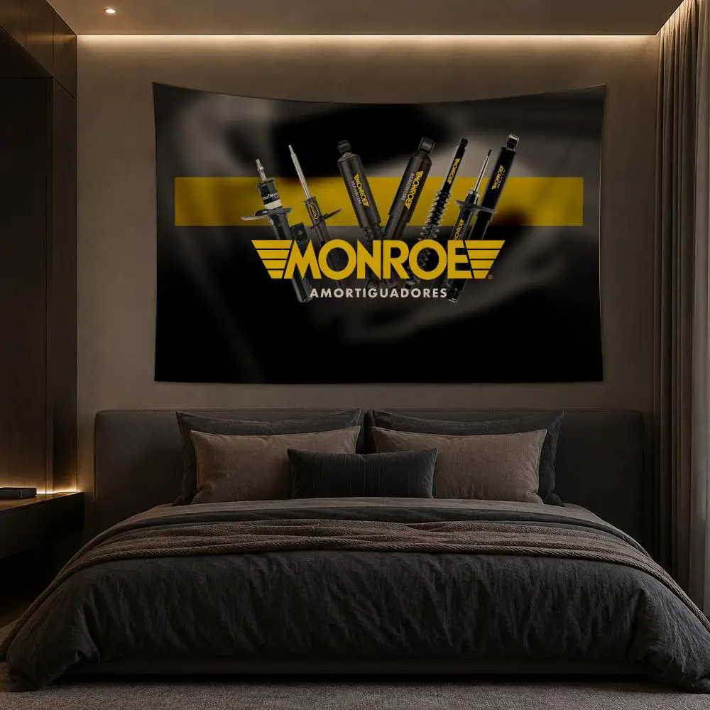M-Monroe Racing Car Modification Tapestry Bedroom Living Room Bar Party House Home Dorm Interior Wall Decor Background Banner