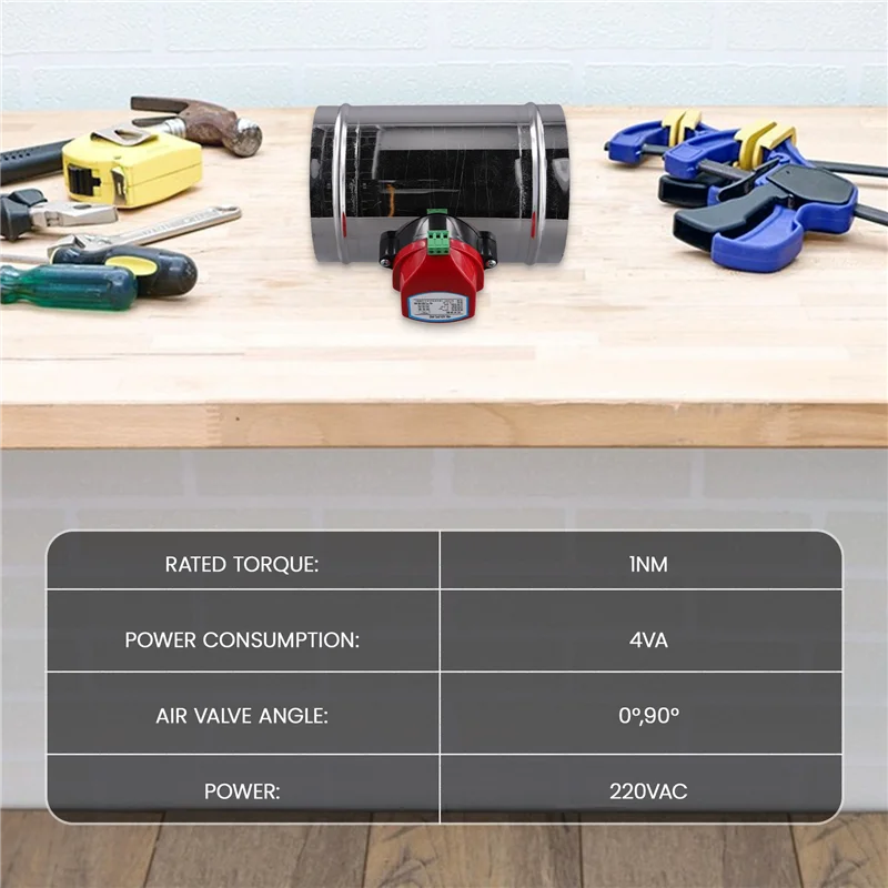 

AA76-125 мм электрический воздуховод из нержавеющей стали, заслонка, HVAC, воздуховоды, моторизованный воздуховод, привод AC220V