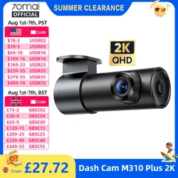 70mai Dash Cam M310 Plus 2K 1440P 143°FOV F1.55 Smart Voice Control 24H Parking Guard Night Vision 70mai M310 Plus 2K Car DVR