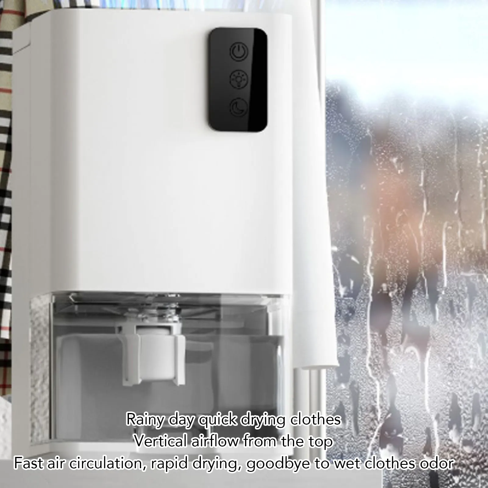 

Домашний осушитель 40 Вт, высокоэффективная фильтрация воздуха, резервуар для воды 1,2 л, автоматическое отключение, тихий осушитель для спальни, подвала, автофургона