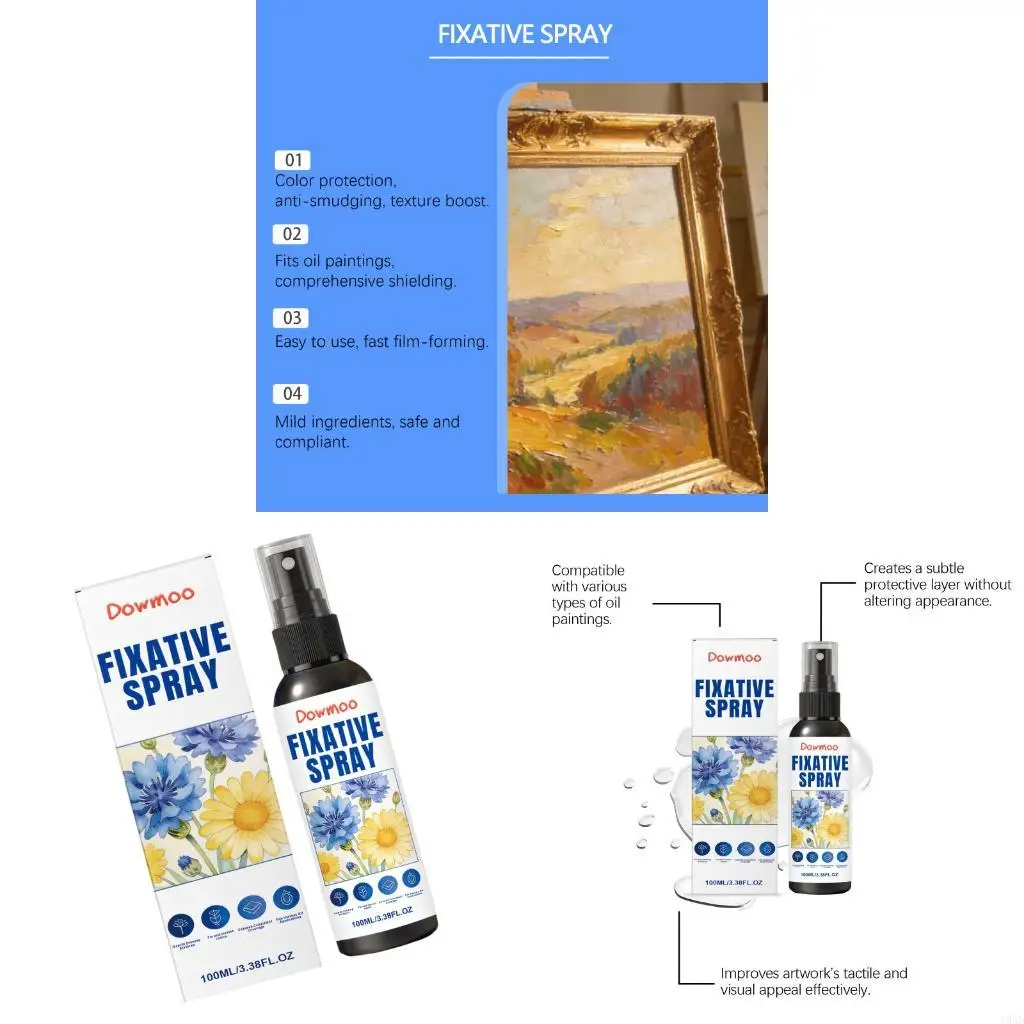 Odorless Artwork Sprays Matte Finishing Sprays Protects Against Dust And Moisture While Maintaining Original Pigments 