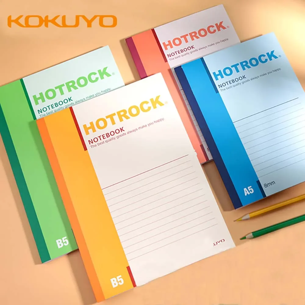 5pcs Japan Stationery KOKUYO HOTEL ROCK Wireless Binding Notebook WCN-N1050 A5 A4 B5 Simple Soft Notepad Student