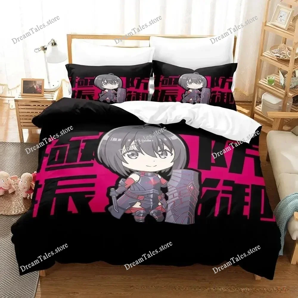 Cartoon BOFURI I Don’t Want To Get Hurt, So I’ll Max Out My Defense Bedding Set Single Twin Full Queen King Size Bed Set Adults