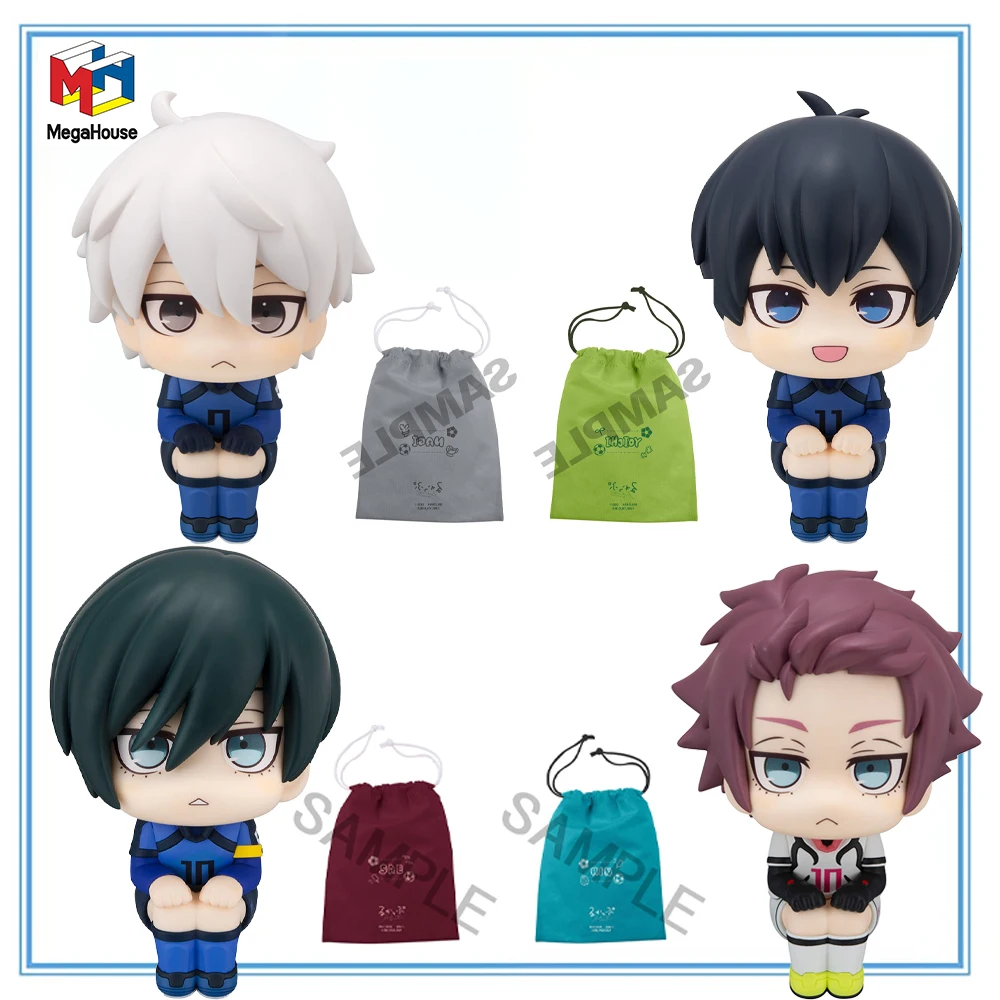 

100% Original MegaHouse Look Up Blue Lock Isagi Yoichi Nagi Seishirou Itoshi Rin Itoshi Sae Nihondaihyou-sen Ver. Model Toys