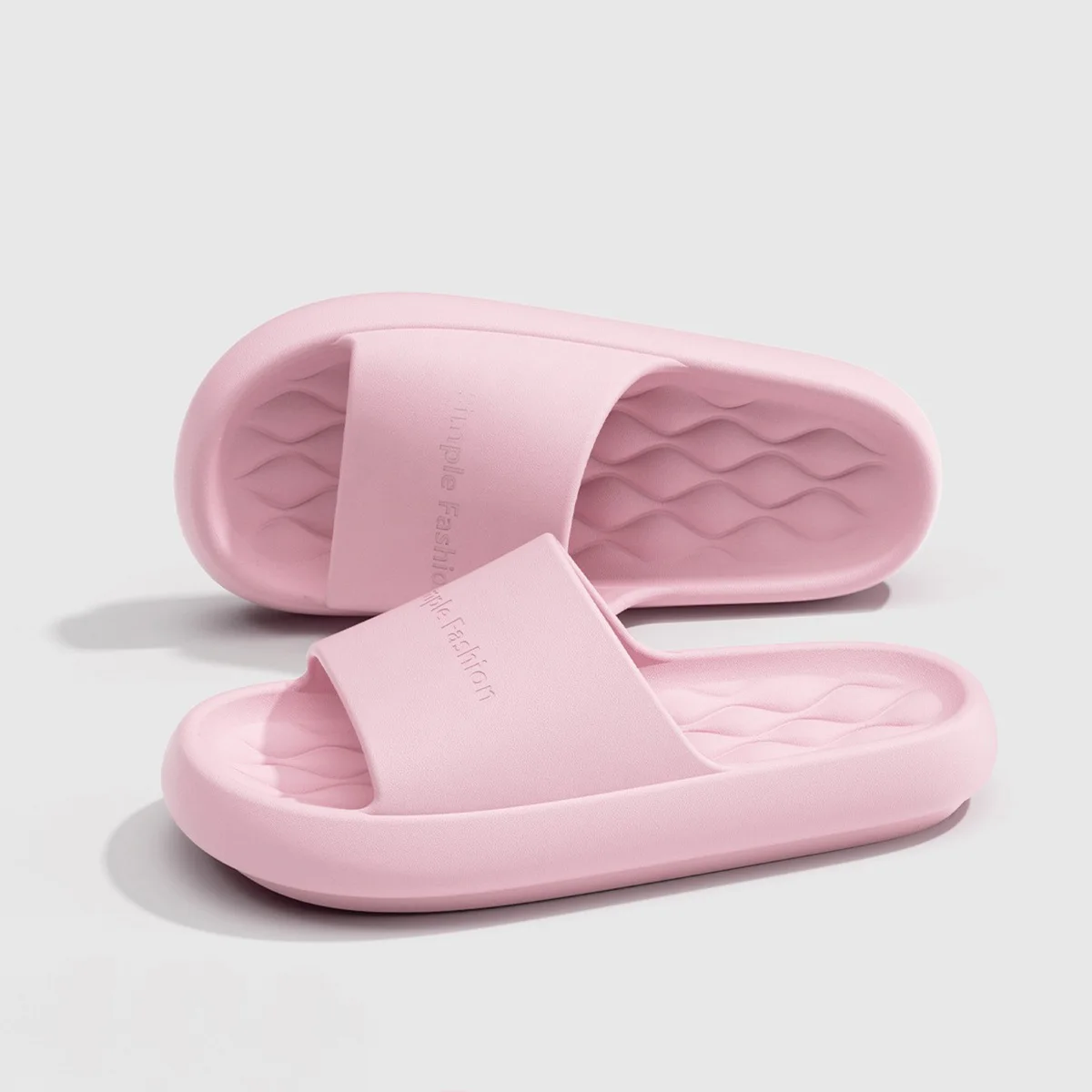 Women Fashion Slippers Summer Men Casual Platform Slides Soft Beach Sandals Massage Flats Indoor Non-slip Couples Bathroom Shoes - view 5