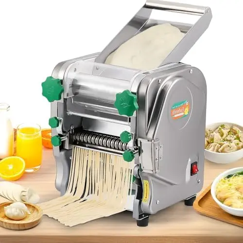 

Newhai 750W Electric Pasta Maker 2-in-1 Adjustable Noodle Machine & Dough Press