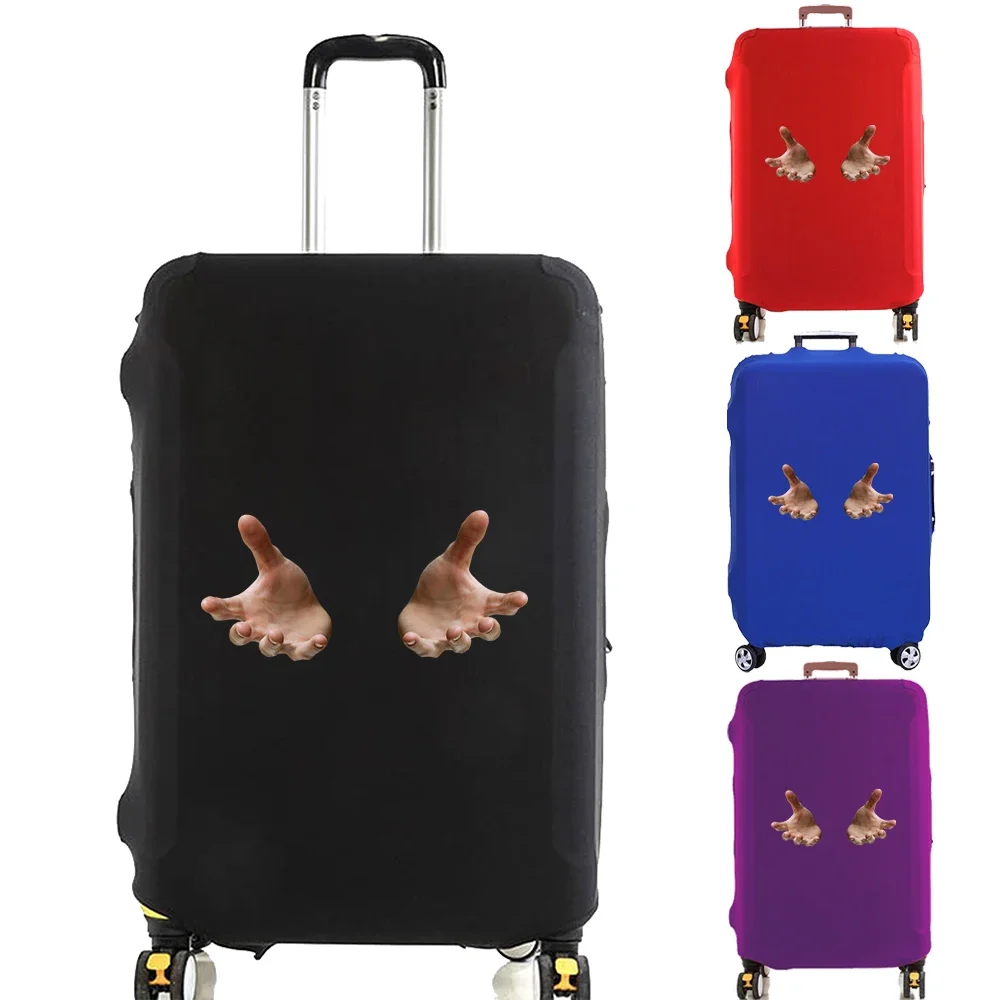 Luggage Cover Suitcase Protector Reach Out Pattern Thicken Elasticity Dust Cover Anti-Scratch for 18-32 Inch Trolley Accessories