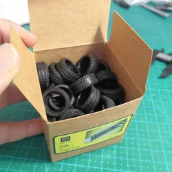 1/43 1/32 1/64 Car Model Scene Accessories Rubber Tire Shell Garage Props Tyre Skin Diorama Decor