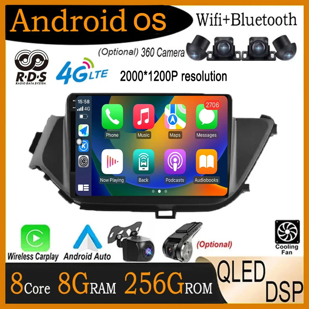 

9 lnch Android 14 For Nissan Bluebird 2015 - 2018 Car Radio Video Player Multimedia GPS Navigation Stereo Auto 2.5D Screen