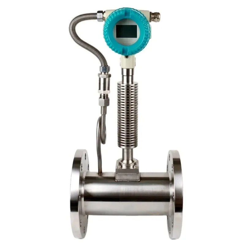 Vortex High-Precision Steam Air Gas Water Liquid Flow Meter RS485 Modbus OEM Mechanical Superheated Flowmeter