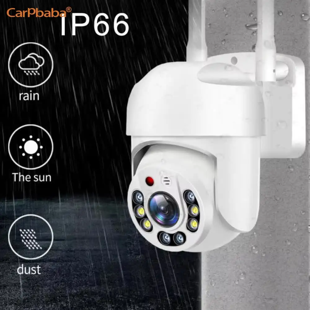 

Carpbaba 1080P Camera Outdoor Security Camera CCTV Surveillance Full Color Night Vision Motion Detect Auto Tracking
