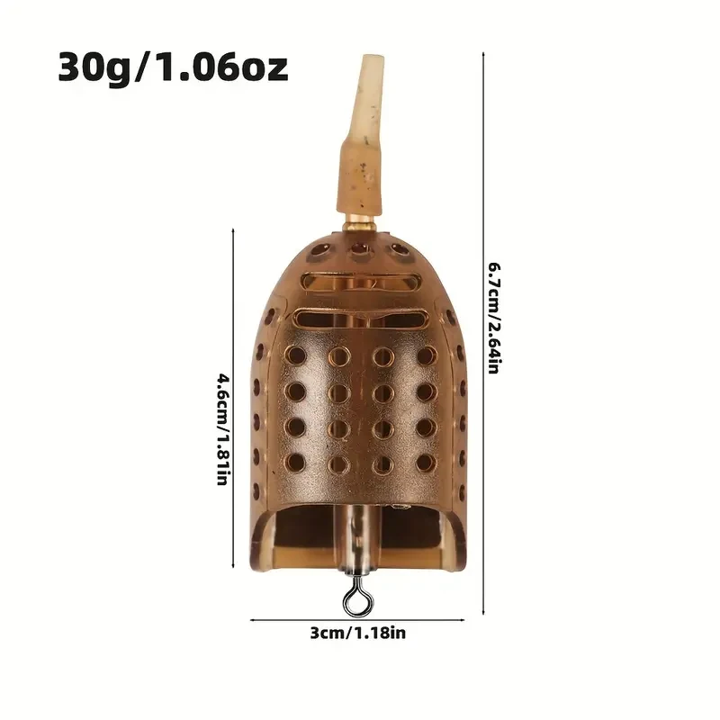 وحدة تغذية الحبيبات والماغوت المضمنة - 3 مقاسات (1.06/1.41/1.76 أونصة) لصيد سمك الشبوط والخشن | معالجة الطعم الثقيلة #6