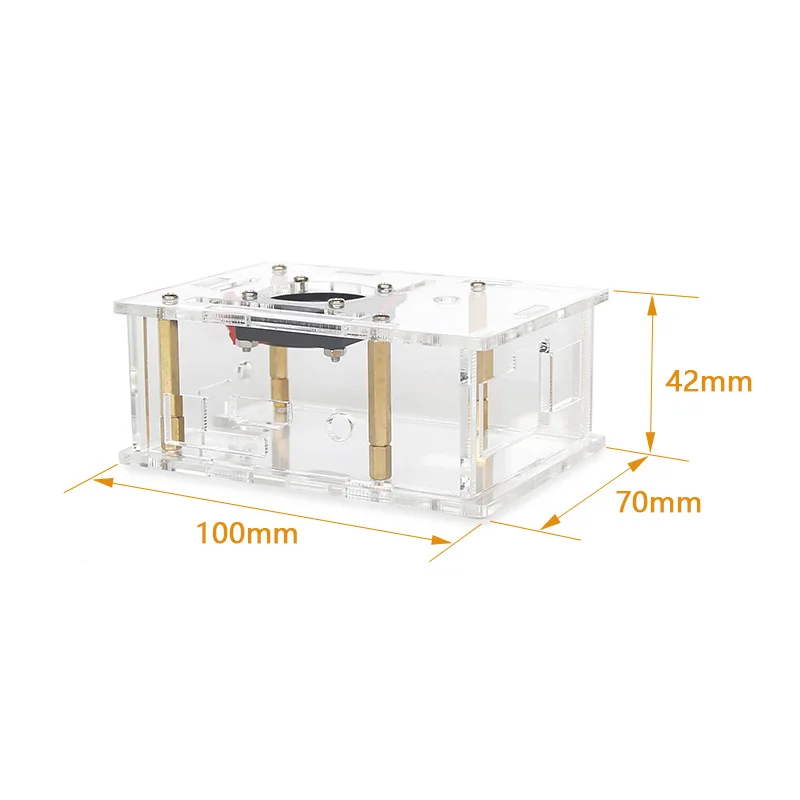 For Orange Pi 3B Development Board Acrylic Case Transparent Shell Optional Cooling Fan Aluminum Heatsink for OPI 3B