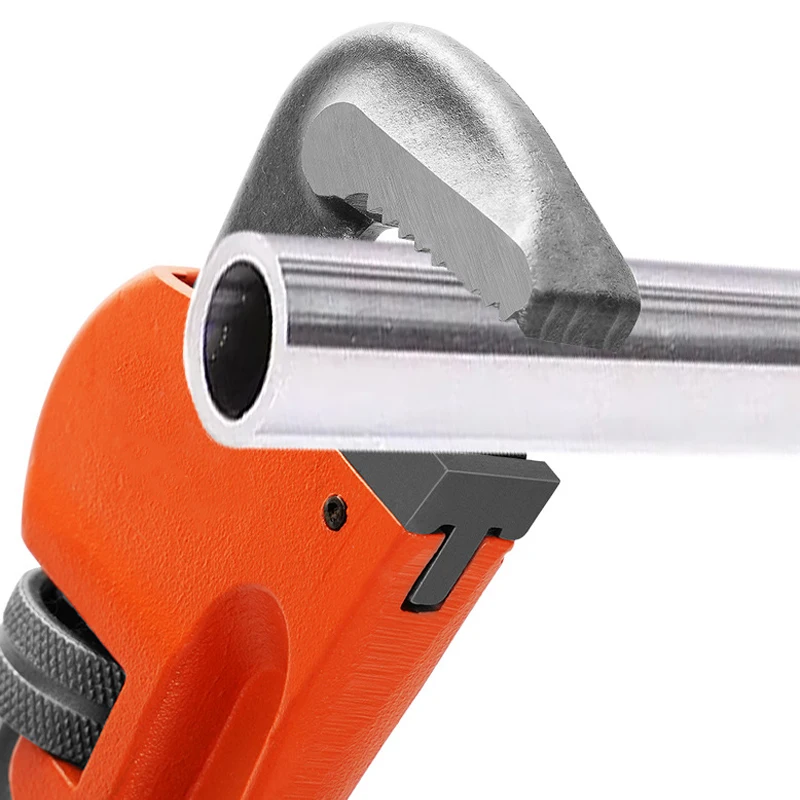 8/10/12/14/18 Inch Heavy Duty Adjustable Pipe Wrench Large Opening Pipe Wrench Plumbing Hand Tools For Pipeline Repairs