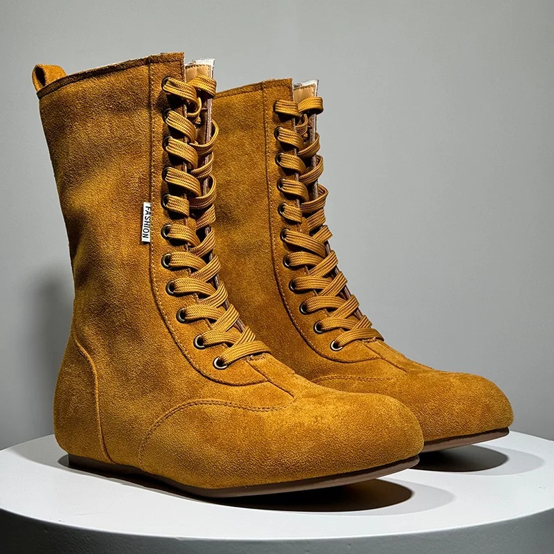 

Ботинки в стиле ретро в британском стиле, новинка 2025 года, мужская обувь с высоким берцем