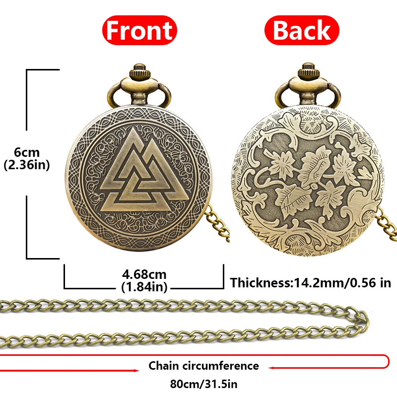 레트로 청동 Steampunk 플립 탑 남성과 여성 학생 선물 석영 목걸이 Valkyry 삼각형 기념 회중 시계