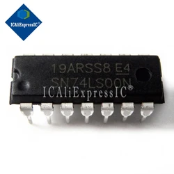 10pcs/lot 74LS00 SN74LS00N 74LS00N 7400 Quadruple 2-Input NAND Gate DIP-14 In Stock