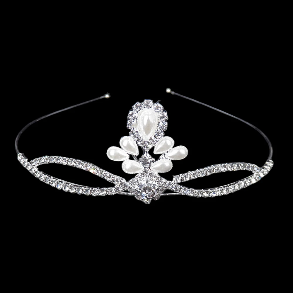 Female Hairbands Headdress Crown Style Nonslip Hypo-allergenic Pearls Headwear for Bridesmaid Wedding Dating Shopping d88