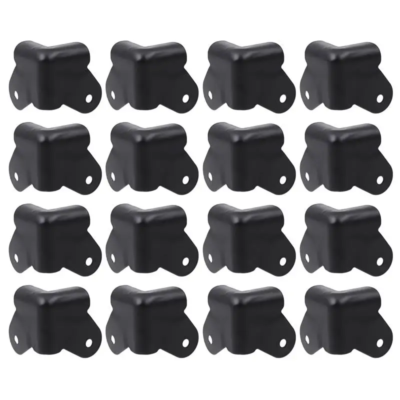 

16Pcs Sound Box Iron Protection Corner Furniture Collision Protection Corner Luggage Iron Corner Furniture Anti-collision Corner
