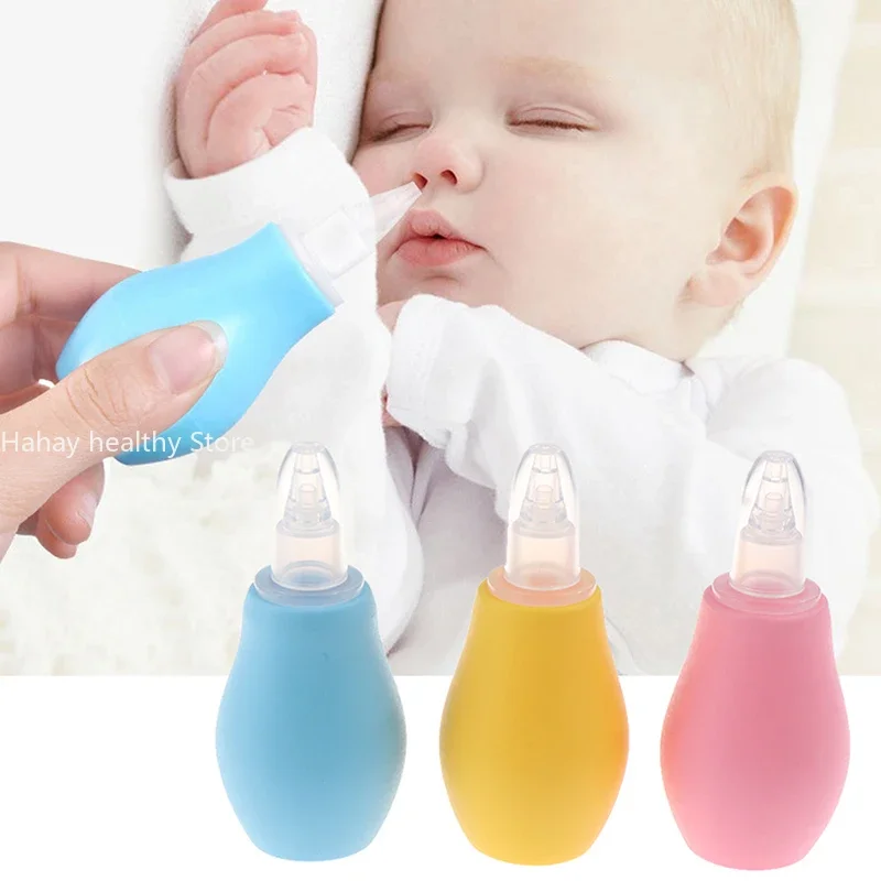 1PC Silicone Baby Safety Nose Cleaner Vacuum Suction Children Nasal Aspirator Baby Care Diagnostic-tool Vacuum Sucker