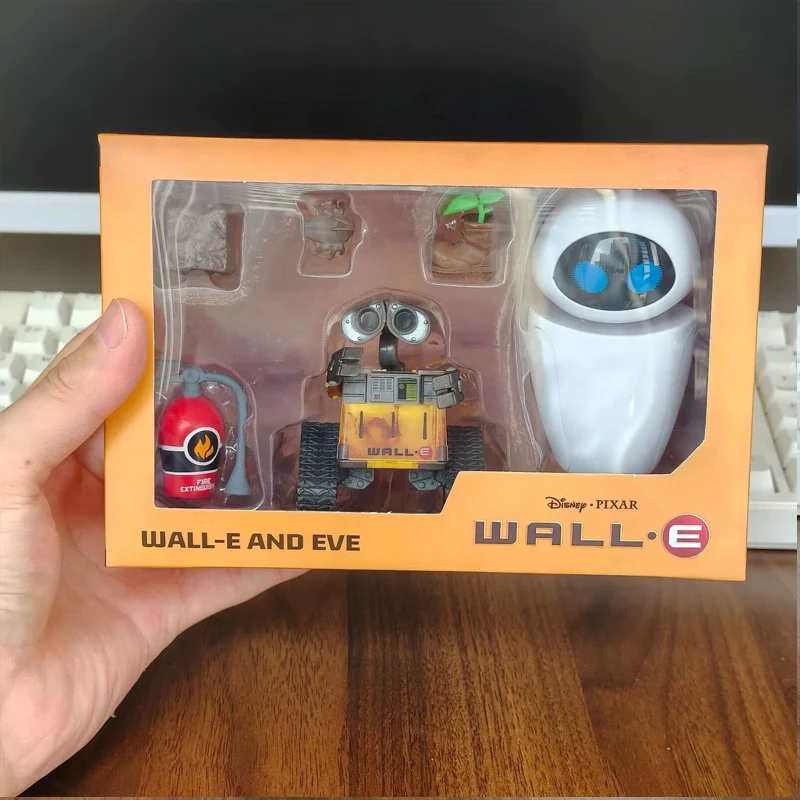 

Мини-робот Wall-E и Eve, подвижная фигурка, игрушки для вечеринки, подарок, новинка в коробке