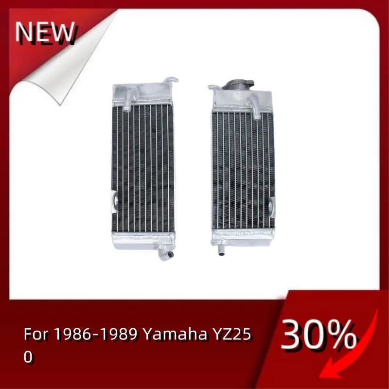 NEW L+R TOP Aluminum Radiator For 1986-1989 Yamaha YZ250 YZ 250 100% welding Cooler Cooling Coolant 1986 1987 1988 1989