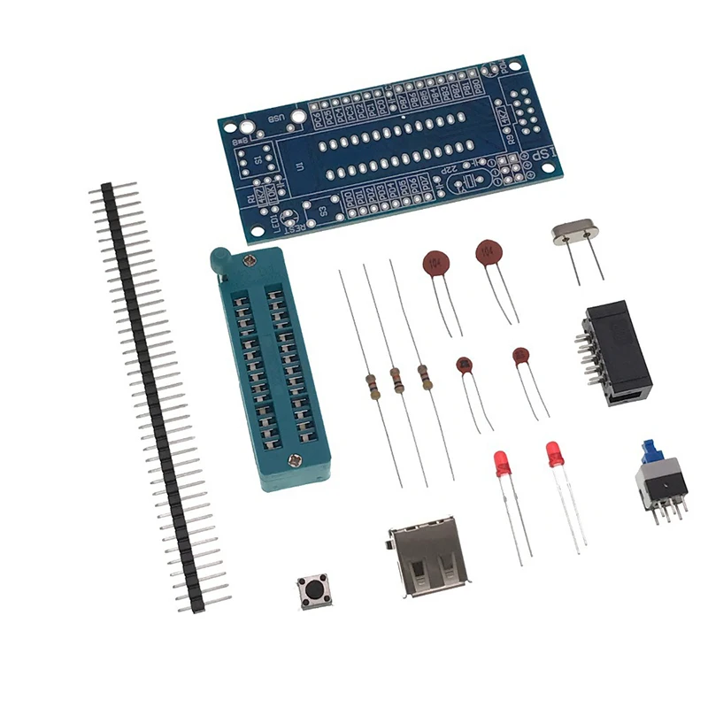 ATmega8 ATmega48 ATMEGA88 Development Board AVR (NO Chip) New Diy Electronic Module Diy Kit Pcb Board USB Interface