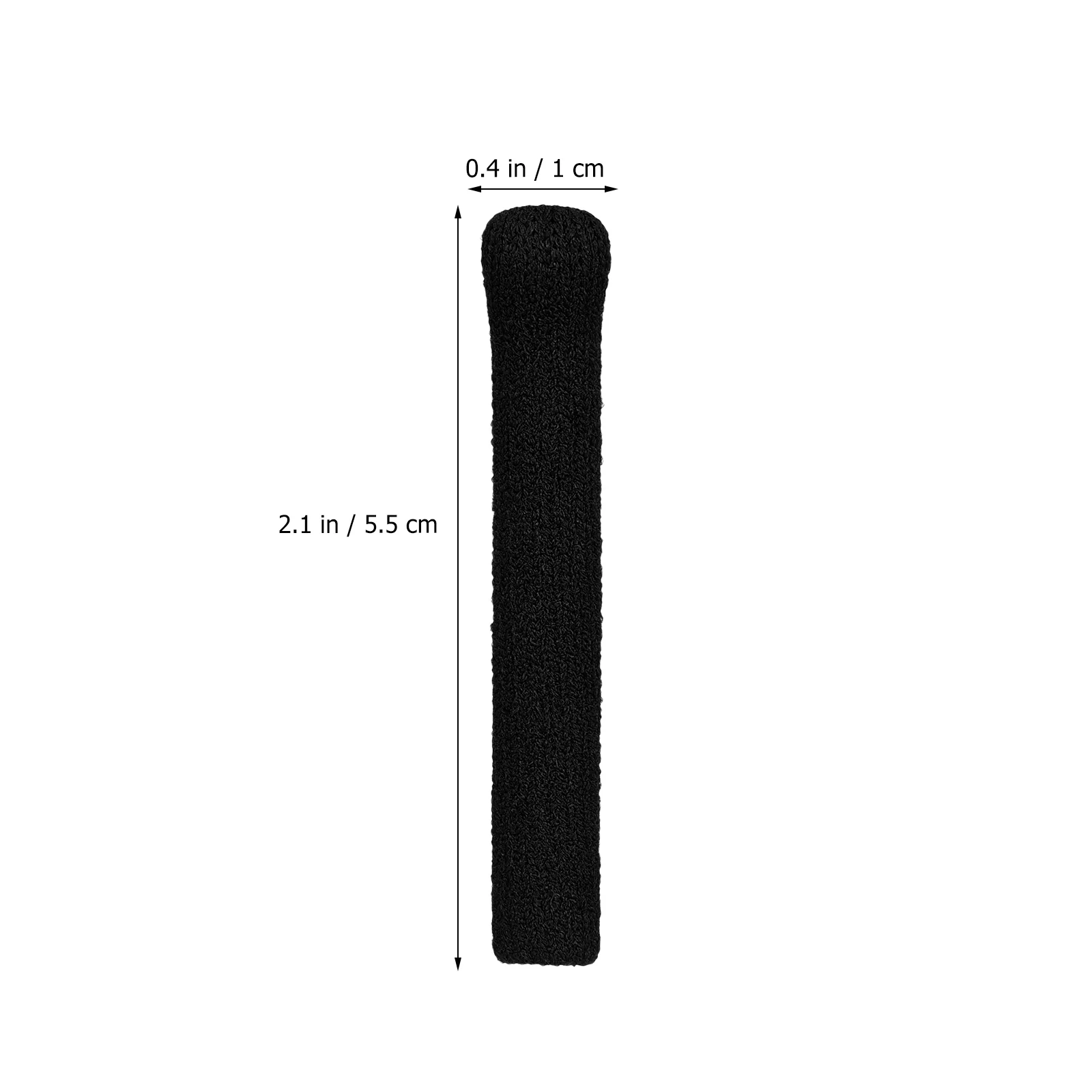 

2 Pcs Glasses Ear Cushion 55mm Black Nonslip Eye Glasses Leg Covers Temple Pads Comfortable Protective Eyeglass