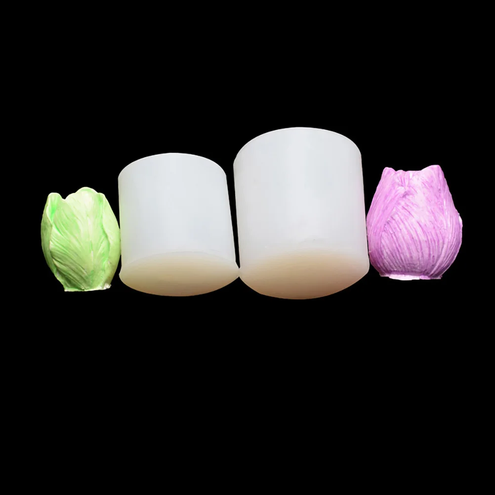 

2 Pcs Silicone Mold Delicate Flowers H made Craft Tulip Soap Molds DIY Epoxy Resin Molds Flexibility Transparency Practical