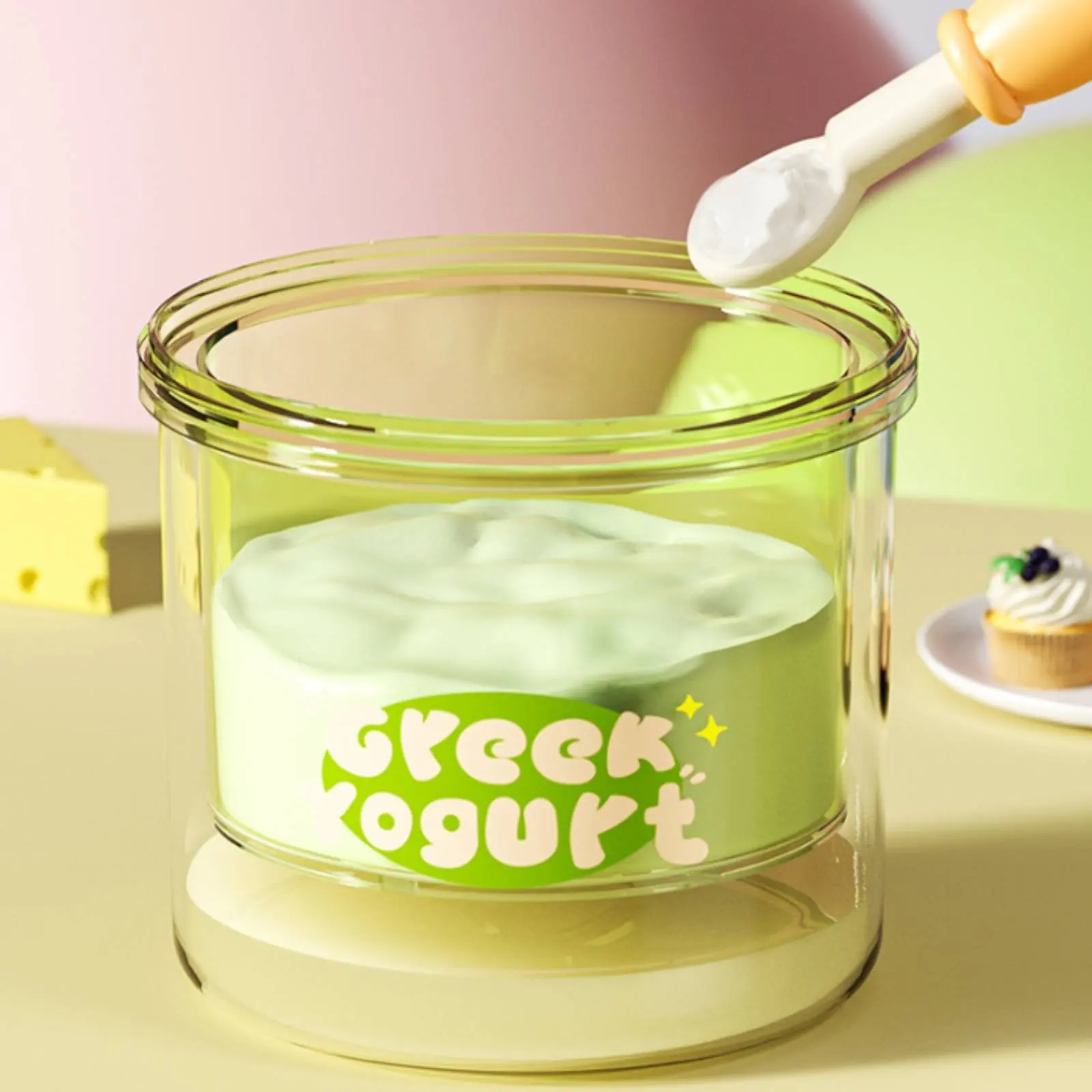 Greek Yogurt Strainer Natural Filtering Whey Separator Bowl Fine Mesh Yogurt Filter Easy to Clean Milk Strainer Container